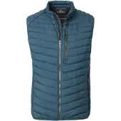 Casamoda Herren Outdoor-Steppweste Stehkragen Zipper Blau XXL