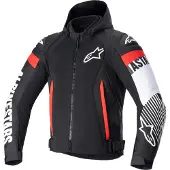 Alpinestars Zaca Air Schwarz Weiß Rot Fluo Jacke Größe 3XL