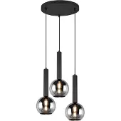 TRIO - Hängelampe CLAYTON - Schwarz - 45x45x150 cm