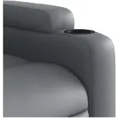 vidaXL Massagesessel Relaxsessel Grau Kunstleder