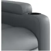 vidaXL Massagesessel Relaxsessel Grau Kunstleder