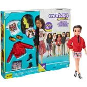Mattel Creatable World GKV47 - Deluxe Charakter Set, individuell gestaltbare Puppe mit brünetten, glatten Haaren, ab 6 Jahren