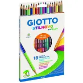 Giotto 257200 Stilnovo Bicolor, 18 Pastellfarben, 3.3. Millimeter
