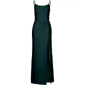 Vera Mont Abendkleid "Abendkleid mit Raffung", Damen, Gr. 36, EURO, grün (dusty slate), 81% Polyamid PA. 19% Elasthan EL., Kleider Abendkleid