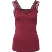 Pieces Pcbarbera Spitze Top | Tawny Port | XS