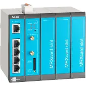 Insys Microelectronics icom MRX5 LTE, mod. LTE-Router, Ethernet-WAN, Schnelles Ethernet, SIM-Karten-Slot, Blau, Grau