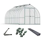 Palram - Canopia Aluminiumgewächshaus Bella 816 Sparset Silber 489x244x219 cm