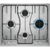 Electrolux RGG6242LOX, Edelstahl, Integriert, 60 cm, Gaskochfeld, Edelstahl, 4 Zone(n)