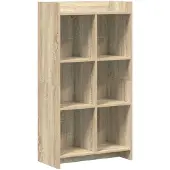vidaXL Bücherregal Sonoma-Eiche 59 x 30 x 111 cm Holzwerkstoff