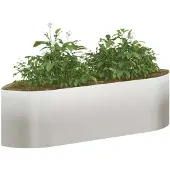 vidaXL Hochbeet im Garten Edelstahl 140 x 40 x 40 cm Stahl