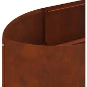 vidaXL Hochbeet im Garten Wetterfeststahl 300 x 40 x 40 cm Stahl