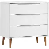 vidaXL Schubladenschrank MOLDE Weiß 80x40x80 cm Massivholz Kiefer
