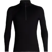 Icebreaker - 260 Tech L/S Half Zip - Merinounterwäsche Gr XL schwarz