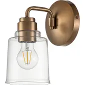 Kichler Zeitgenössische Wandleuchte Aivian Steel Antique Brass 1 Light E27