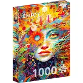 Enjoy Puzzle Puzzle Bold Muse 1000 Teile bunte Kartonpuzzle