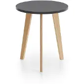 Ebuy24 Karin Couchtisch Beistelltisch Kiefer Nachbildung, schwarz.