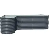 Westmann Grow Faster XL Metall Hochbeet L-Form mit Erweiterung