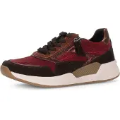 Gabor ROLLINGSOFT Damenschuhe - sportliche Schnür- Halbschuhe rot Freizeit