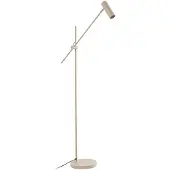 LINDBY Stehlampe Vilo , creme / amber, für Wohn- / Esszimmer, Metall, Skandinavisch, Stehlampe