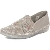 MACIEJKA Damen Schuhe aus Naturleder, beige, mit floralem Muster, runder Spitze, geschlossener Ferse, Modell T351273000
