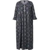 Ulla Popken Jerseykleid in graphitgrau | Gr.: 46-48