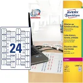 Avery L7950-20, White, Polyester, 60 mm, 40 mm, 480 pc(s), 20 sheets