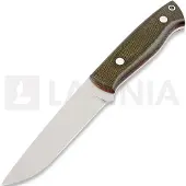 Brisa Trapper 115 Elmax Messer, Flat, Micarta, grün