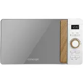 Concept MT4420WH, Arbeitsplatte, Solo-Mikrowelle, 20 l, 800 W, Eingebautes Display, Tasten, Drehregler