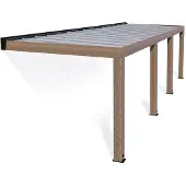 Palram - Canopia Helsinki 399 Terrassenüberdachung aus Holz 3x10 m