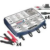 TecMate Batterieladegerät 3 Quad Bank 4x 7-stufig, 12V, 0.8A STD/AGM/Gel