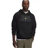 Under Armour Herren Kapuzenpullover Rival Fleece Camo Fill 6017022-008 M - Ultimate Black/Green Citrine - M
