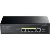 Strong SW5011POE+, Gigabit Ethernet (10/100/1000), Gigabit Ethernet, Power over Ethernet (PoE), Desktop-/Wandmontage, Wandmontage
