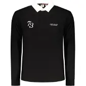 Pepe Jeans Herren-Poloshirt, langärmelig, schwarz