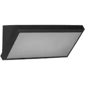 LINDBY LED-Außenwandleuchte Abby, Sensor, IP65, dunkelgrau