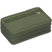 Lassig Etui Triple Unique Olive, Weiches Federmäppchen, Polyester, Olive, Einfarbig, Reißverschluss, 128 mm