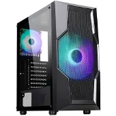 ITek OXYGEN, Midi Tower, PC, Schwarz, ATX, ITX, micro ATX, ABS, SPCC, Gaming