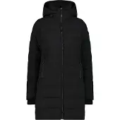 CMP Damen Winterjacke Coat Fix Hood Schwarz 42