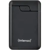 Intenso B10000 – 10.000 mAh Powerbank, mobiler Zusatzakku, USB-C & 2X USB-A, LED-Statusanzeige, in Deutschland, schwarz, 10000 mAh, Lithium Polymer (LiPo), Schwarz