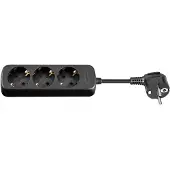 Goobay Wentronic AC power Extension, 1.5 m, Schwarz