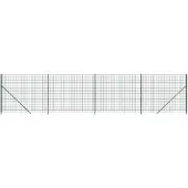 vidaXL Maschendrahtzaun mit Bodenflansch Grün 1,4x10 m