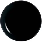 Arcoroc Luminarc 24 x Coupteller DIWALI flach, 19 cm, Farbe: black, Opal (gehärtet)