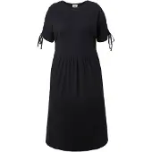 Ulla Popken Midikleid in schwarz | Gr.: 46-48