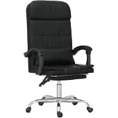 vidaXL Bürostuhl mit Massagefunktion Schwarz Kunstleder