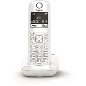 Gigaset AS690, Analoges/DECT-Telefon, Kabelloses Mobilteil, 100 Eintragungen, Weiß