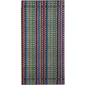 Kracht 3er Pack Baumwoll Frottier Grubenhandtuch Restgarn 45x90 cm - bunt