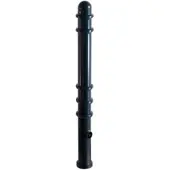 SCHAKE Absperrstilpfosten Typ 479PB, ortsfest, Ø 76mm + Zierringen, beschichtet,