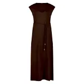 Zero Maxikleid mit Gürtel in Chocolate Plum | Gr.: 44