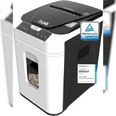 LMG Autofeed P4 Aktenvernichter 180 Blatt gleichzeitig, Kreuzschnitt -Auto-Abschaltung, Extrem leise mit 58 dB, Touch-Bedienfeld, 32 Liter Behälter DSGVO