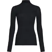 Hunkemoller super soft Shirt aus Kaschmir-Mix mit Rollkragen Schwarz