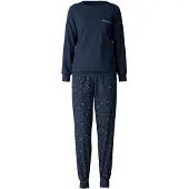 Calida Schlafanzug "Sweet Dreams" 2 tlg. Langarm, Rundhals, Interlock-Qualität, weich, bequem